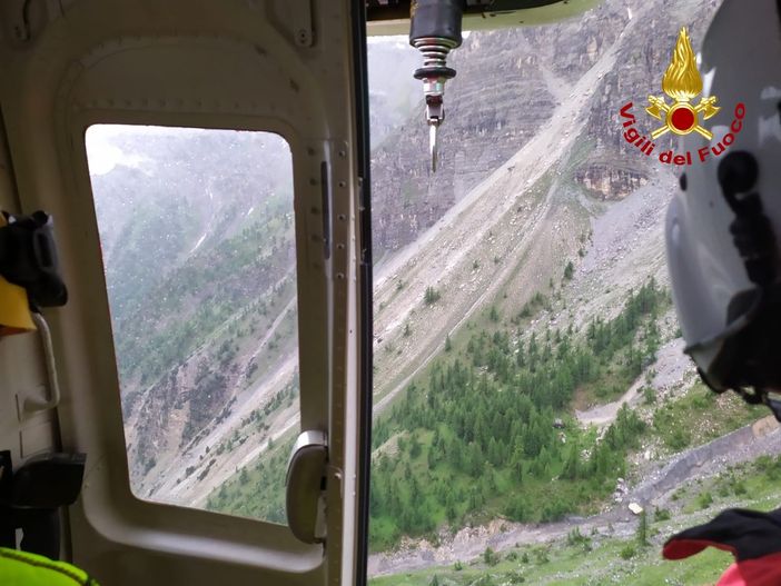 Pinasca, escursionista disperso messo in salvo dai Vigili del Fuoco