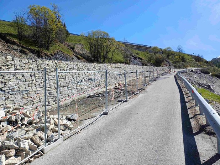 Messa in sicurezza della strada provinciale 23 a Champlas du Col di Sestriere Messa in sicurezza della strada provinciale 23 a Champlas du Col di Sestriere