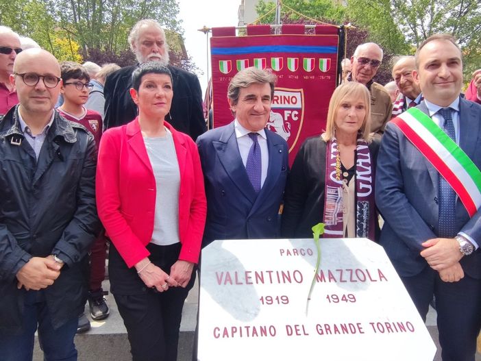 Inaugurazione giardini Valentino Mazzola
