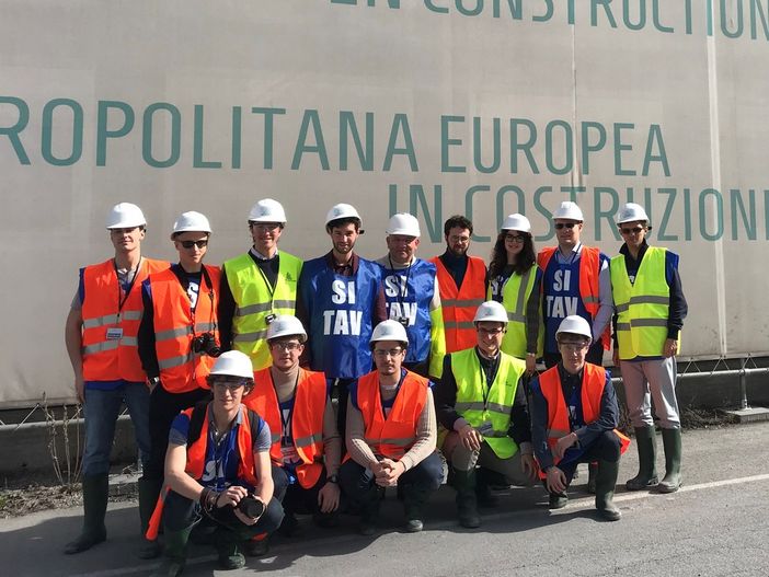 I giovani di Forza Italia in visita al cantiere Tav