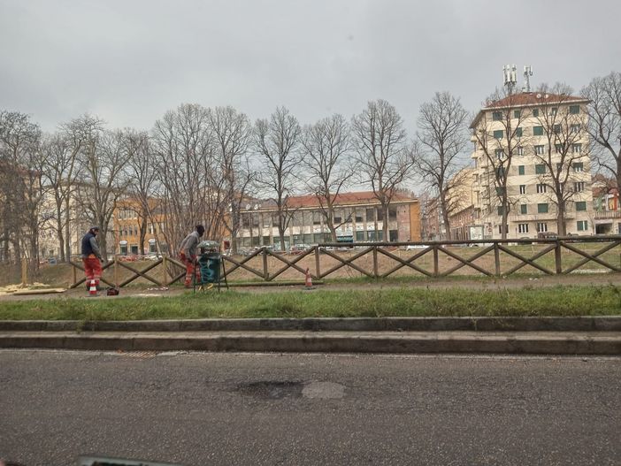 staccionate lungo la Dora