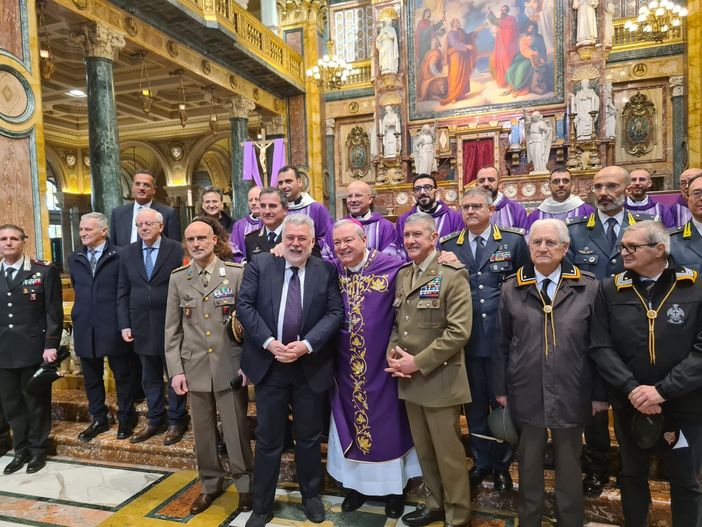 Basilica Maria Ausiliatrice, stamattina si è svolta la celebrazione del Precetto Pasquale Militare Interforze