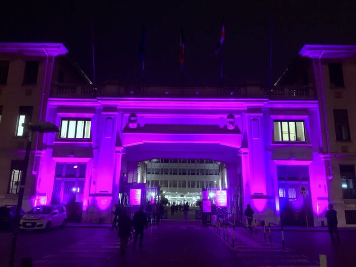 L'ospedale Molinette di Torino illuminato di viola per la Giornata mondiale per la lotta al tumore al pancreas L'ospedale Molinette di Torino illuminato di viola per la Giornata mondiale per la lotta al tumore al pancreas