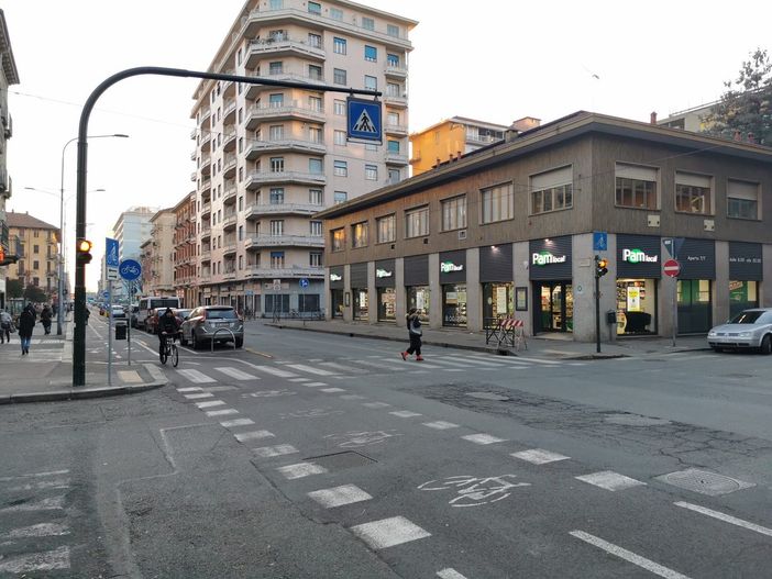 In foto, l'incrocio tra via Nizza e via Alassio