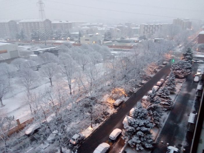 La nevicata prima dell'alba a Torino La nevicata prima dell'alba a Torino