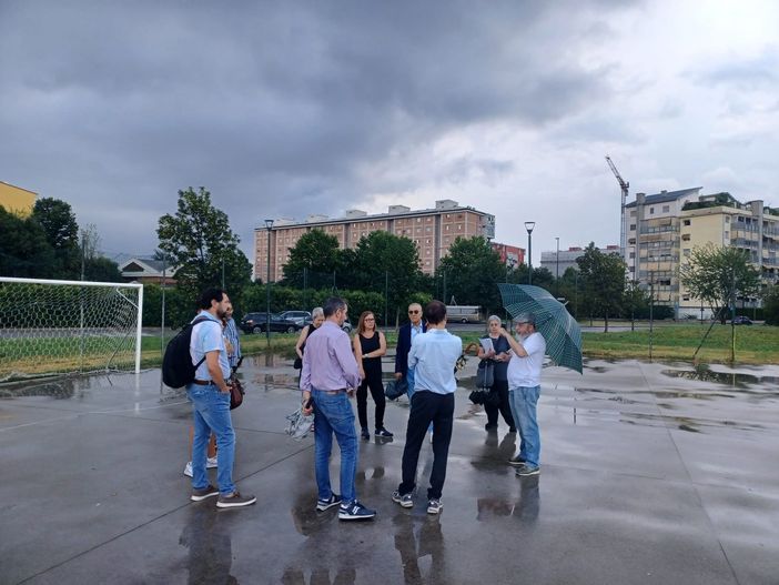 Il parco Rubbertex, in via Veronesi