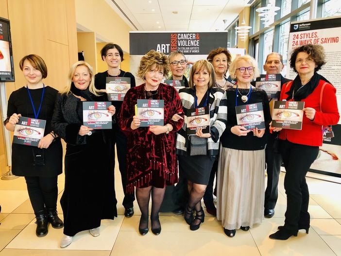 Inaugurata al Jefferson Hospital di Philadelphia la mostra "Art vs Cancer&amp;violence”