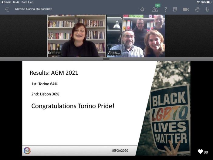 Torino ospiterà nel 2021 l'assemblea generale dei pride europei