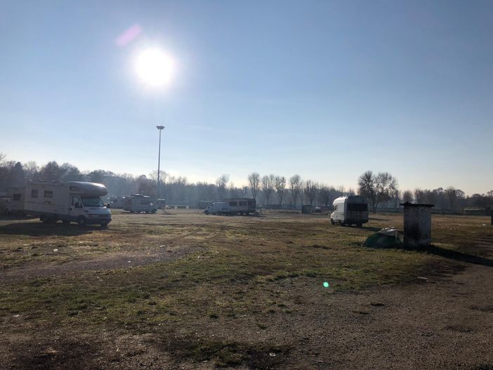 un'immagine di piazza d'Armi in questi giorni di dicembre 2020 un'immagine di piazza d'Armi in questi giorni di dicembre 2020