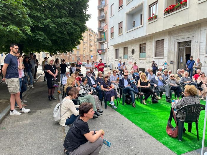Via Coazze, inaugurata ufficialmente la nuova piazzetta pedonale. La Circoscrizione 3: "Sarà luogo di incontri ed eventi"