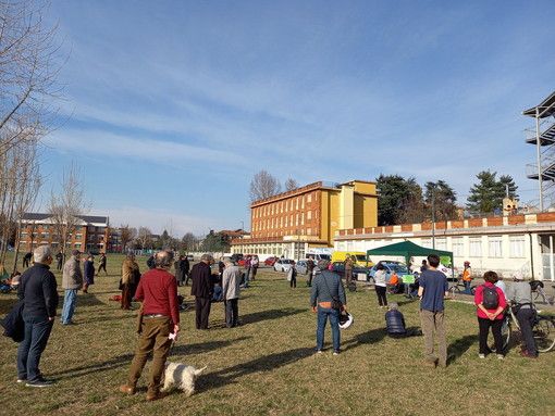 L'area verde su via Madonna delle Salette