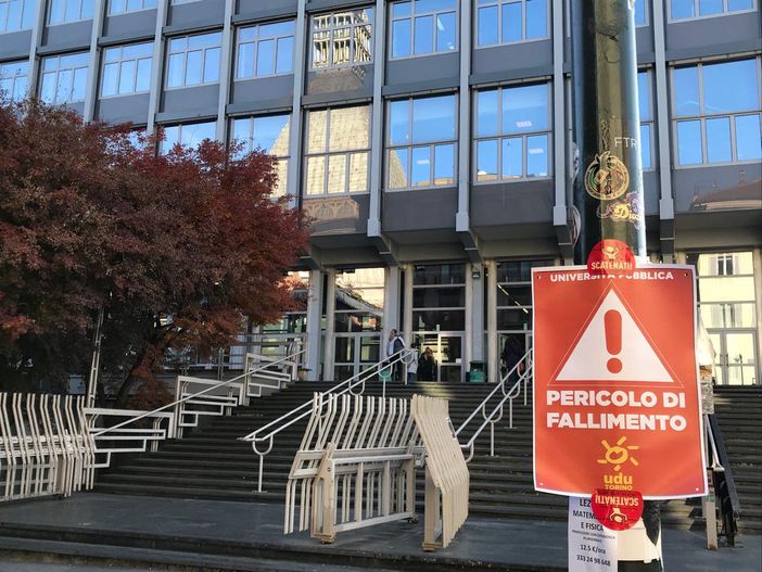 Cartelli all' Università di Torino per i finanziamenti
