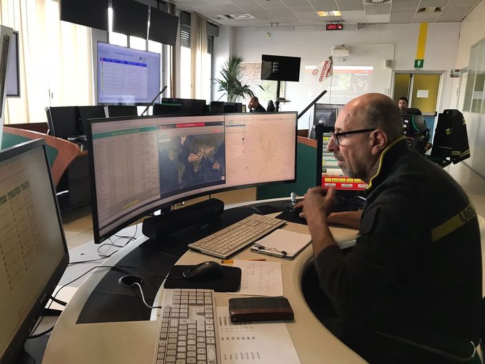 sala operativa vigili del fuoco