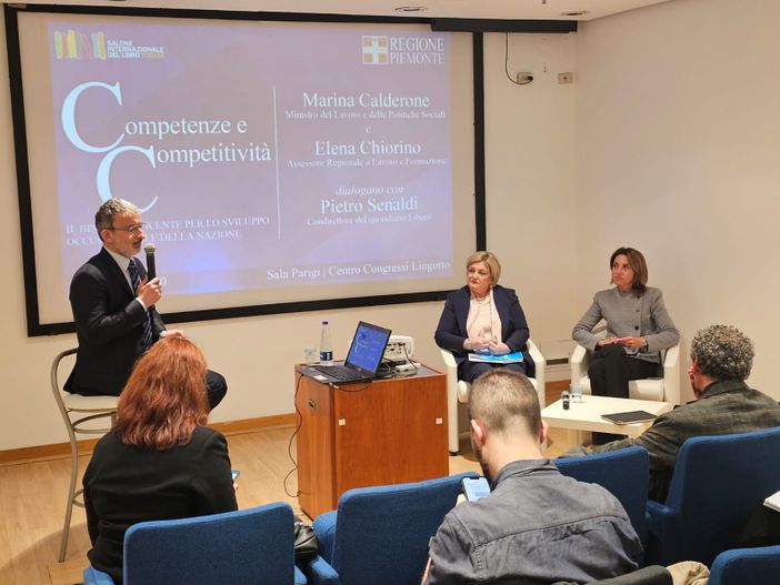 Lavoro, visita torinese del ministro Calderone con l'assessore Chiorino alle imprese del territorio