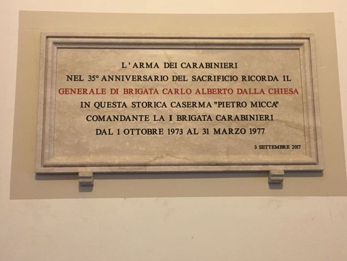 Anche Torino ha ricordato la figura del generale Carlo Alberto Dalla Chiesa Anche Torino ha ricordato la figura del generale Carlo Alberto Dalla Chiesa