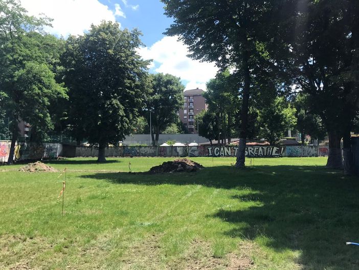 Il 97% della pavimentazione è drenante Il 97% della pavimentazione è drenante