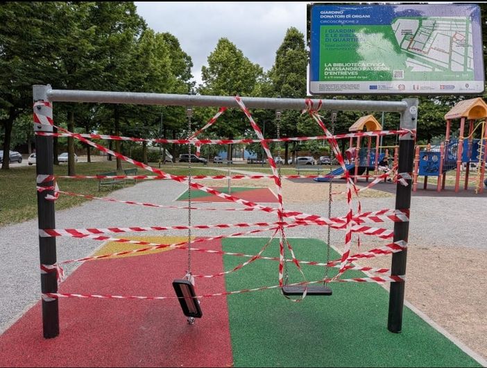 Vandali nella nuova area gioco