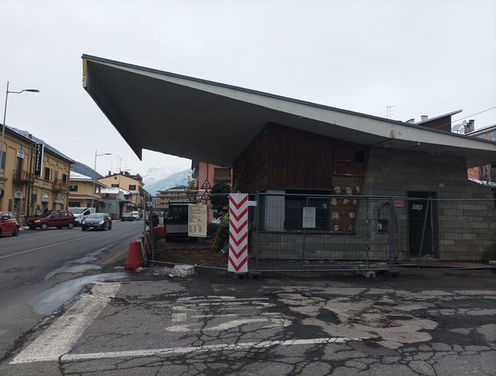 L’ex distributore Agip che verrà demolito