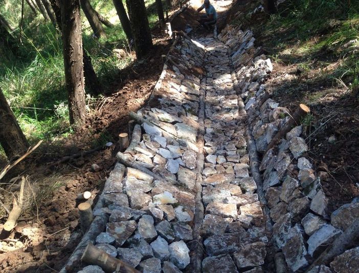 Un esempio di canale di gronda Un esempio di canale di gronda