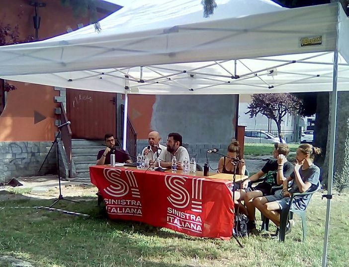 Un momento della festa estiva di Sinistra italiana a Torre Pellice Un momento della festa estiva di Sinistra italiana a Torre Pellice