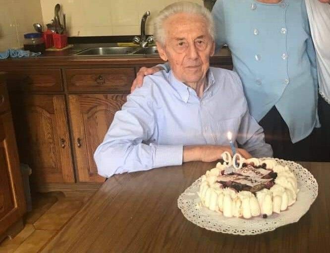 Elvio Depaoli alla sua festa dei 90 anni Elvio Depaoli alla sua festa dei 90 anni