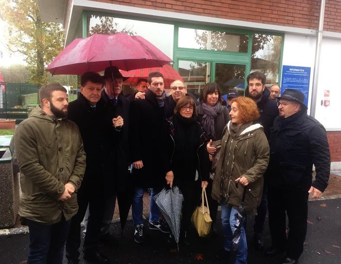 I sindaci che hanno partecipato alla protesta