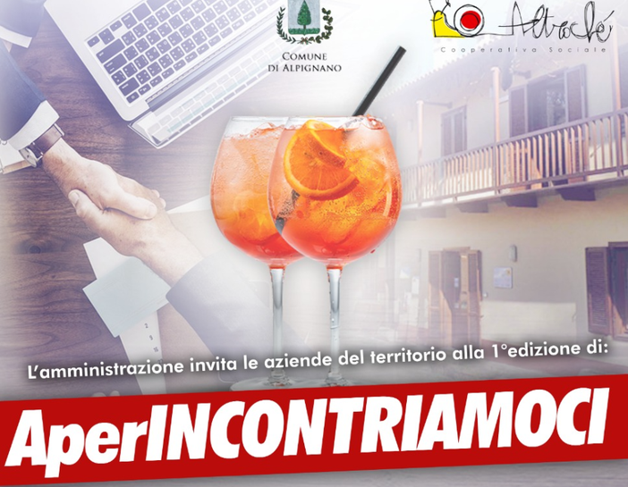 Manifesto con aperitivo