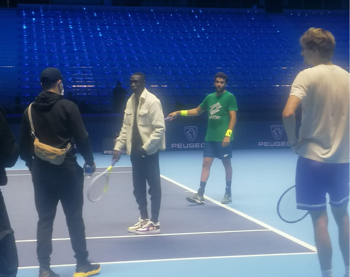 Khabi Lame con Matteo Berrettini