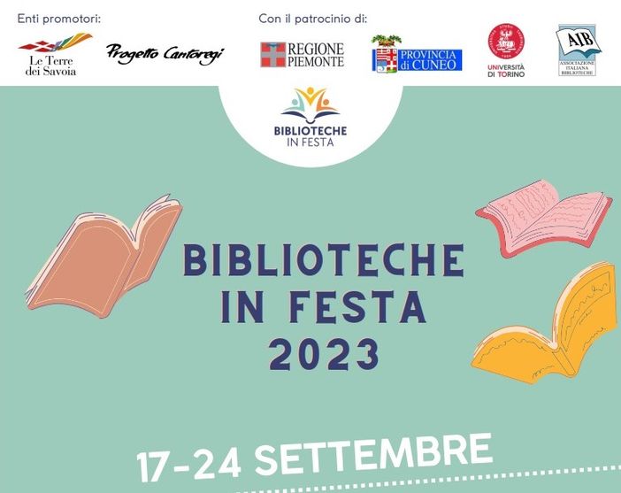 Al via la seconda edizione di “Biblioteche in Festa”: più di cinquanta eventi culturali in decine di comuni delle province di Cuneo, Asti e Torino Al via la seconda edizione di “Biblioteche in Festa”: più di cinquanta eventi culturali in decine di comuni delle province di Cuneo, Asti e Torino