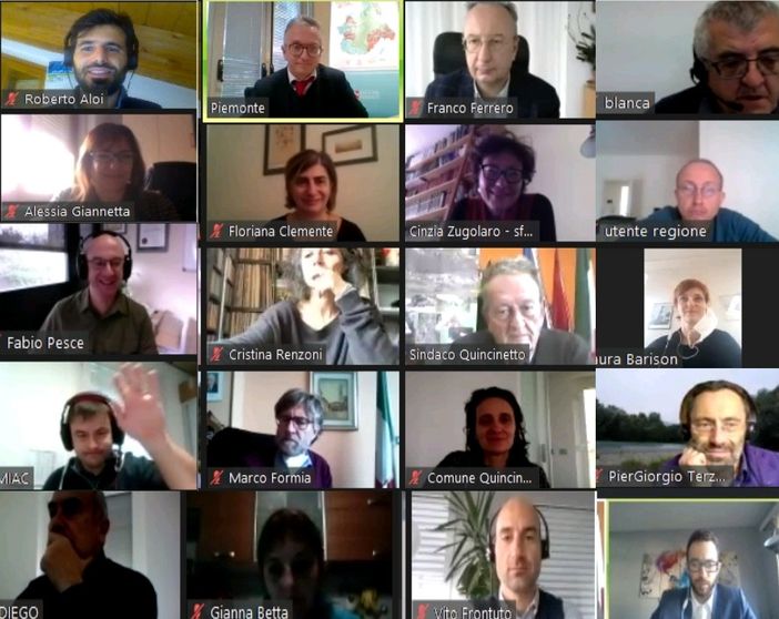 Un momento della videoconferenza