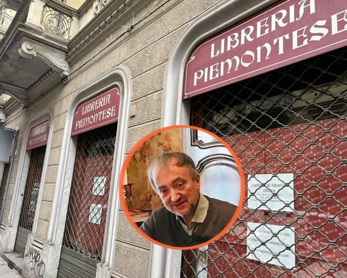 La Libreria Piemontese di via San Secondo 11 (nel tondo, Rocco Giuseppe Maurizio Monteu)
