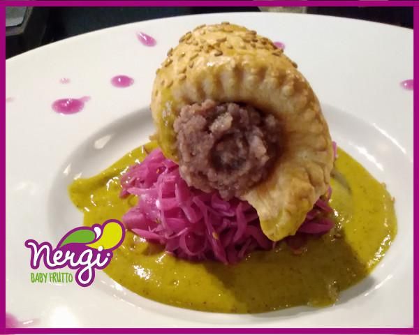 Mercoledì Veg: Gazpacho di Nergi con cannolo salato e cavolo cappuccio Mercoledì Veg: Gazpacho di Nergi con cannolo salato e cavolo cappuccio