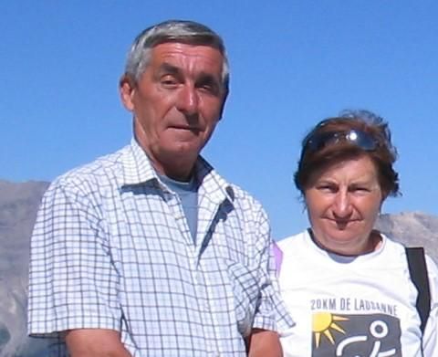 Sergio Griot con la moglie Maria