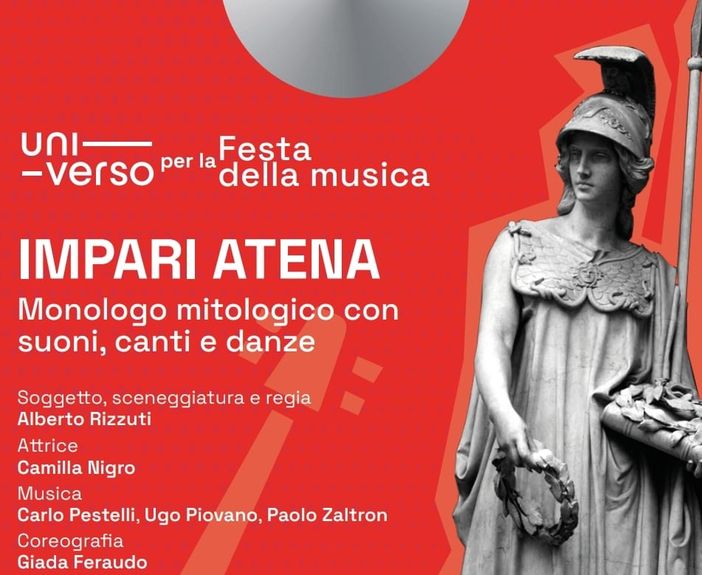 Festa della Musica, stasera in Rettorato lo spettacolo di teatro musicale "Impari Atena" Festa della Musica, stasera in Rettorato lo spettacolo di teatro musicale "Impari Atena"