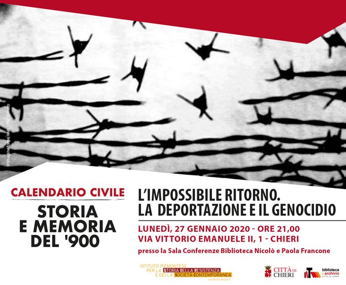 Chieri, dal Fondo Storico della Biblioteca alle iniziative per il Giorno della Memoria