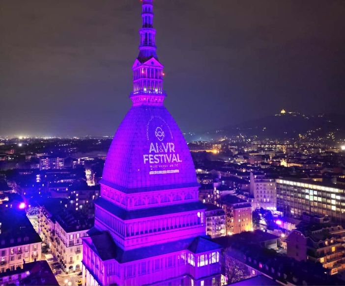 La Mole si illumina di viola per l'innovazione: al via la IV edizione dell’AI & VR Festival Multiverse World La Mole si illumina di viola per l'innovazione: al via la IV edizione dell’AI & VR Festival Multiverse World