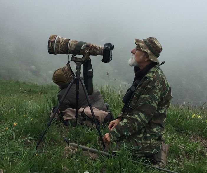 Batti Gai in un suo appostamento