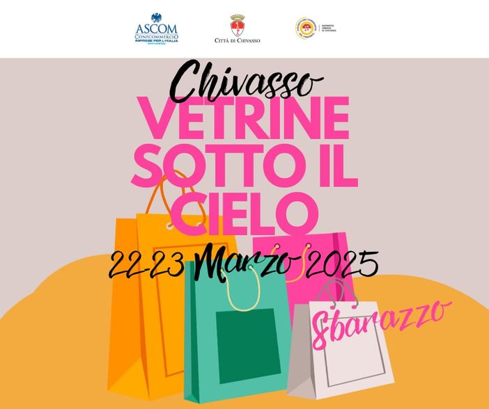 A Chivasso arriva l'evento "Vetrine sotto il Cielo"