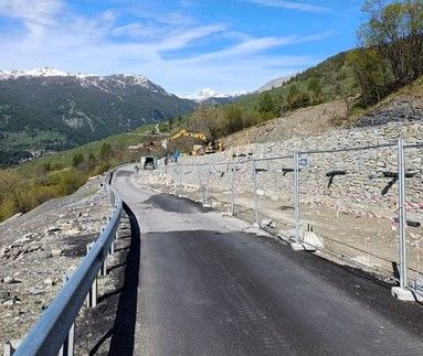 Provinciale 25 a Champlas du Col, strada ancora chiusa dal 12 al 25 giugno
