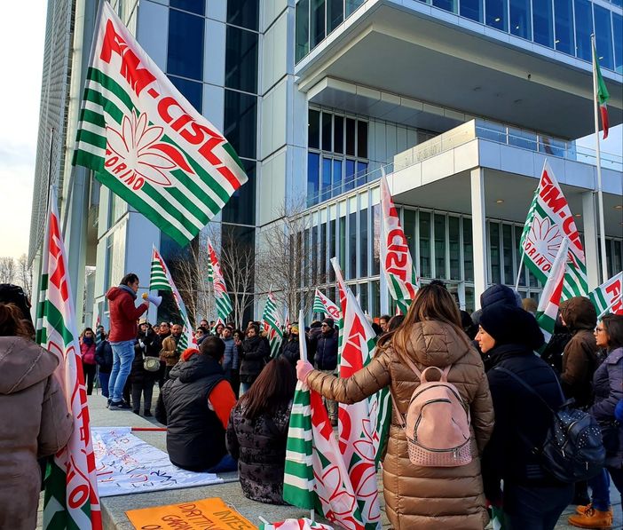 Ex Olisistem Start, si riaccende la protesta dei lavoratori: due ore di sciopero