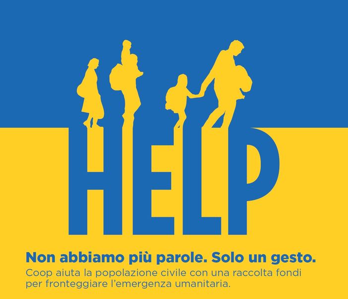 Al via #COOPFORUCRAINA, campagna di raccolta fondi per portare aiuto alla famiglie in fuga dalla guerra