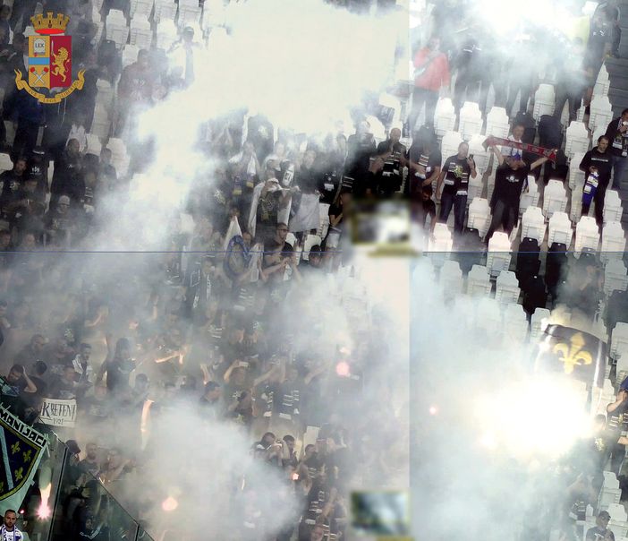 Denunciati 20 hooligans bosniaci in possesso di fumogeni durante Italia-Bosnia Denunciati 20 hooligans bosniaci in possesso di fumogeni durante Italia-Bosnia