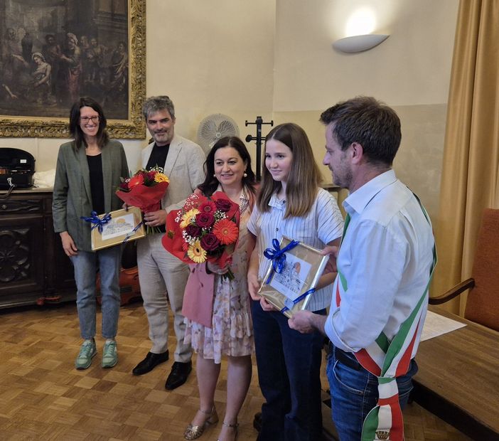 La premiazione in Comune