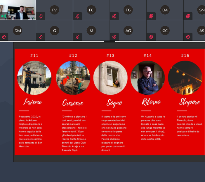 Il sindaco di Pinerolo racconta un anno di rammarico con 25 parole positive