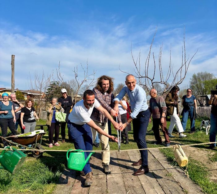 L'inaugurazione dei nuovi orti urbani