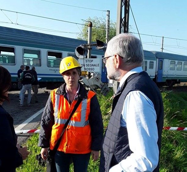 Incidente ferroviario, Balocco: "Cordoglio per le vittime. Scena impressionante" Incidente ferroviario, Balocco: "Cordoglio per le vittime. Scena impressionante"