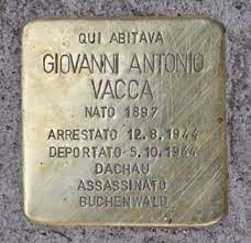 Giorno della Memoria, domani l'omaggio alla pietra d’inciampo in ricordo di Giovanni Antonio Vacca