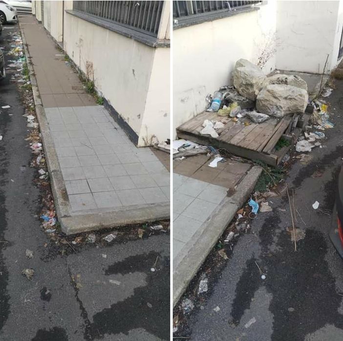 il piazzale dell'ex benzinaio di corso Giulio Cesare