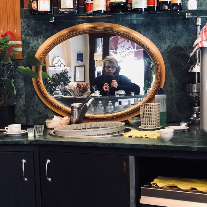 Elena Gariglio in un suo autoscatto