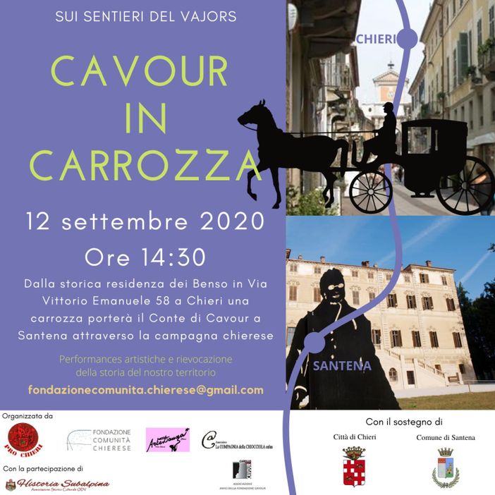 Chieri si regala un viaggio in carrozza lungo il Vajors e nelle bellezze del territorio Chieri si regala un viaggio in carrozza lungo il Vajors e nelle bellezze del territorio